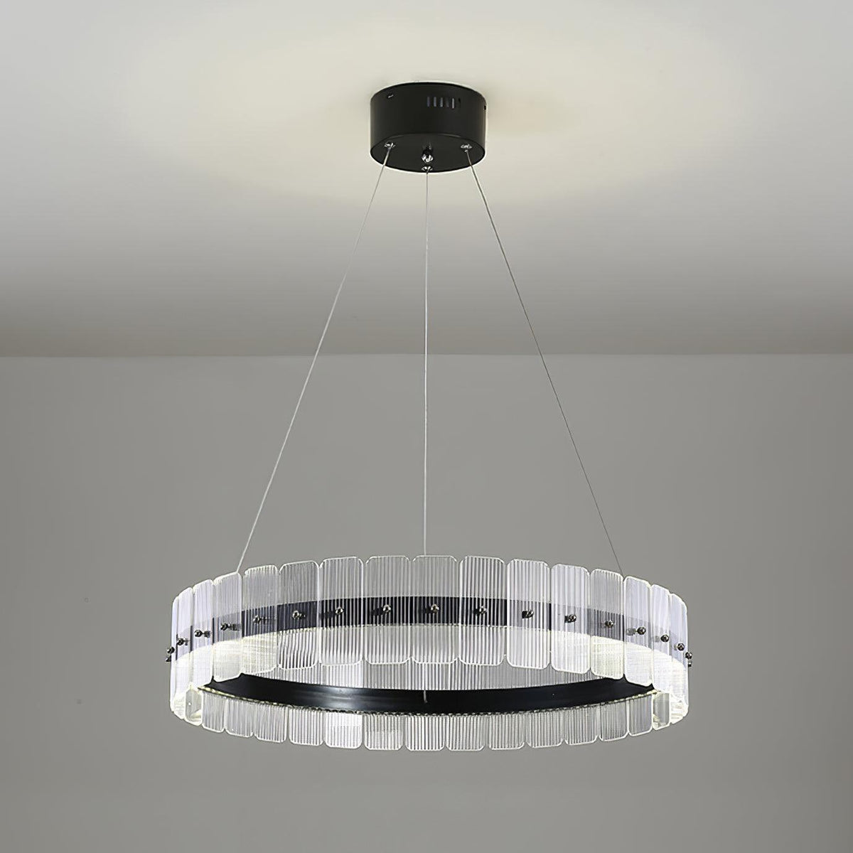 Kynell Kronleuchter Saturno LED mit Acryl-Blöcken
