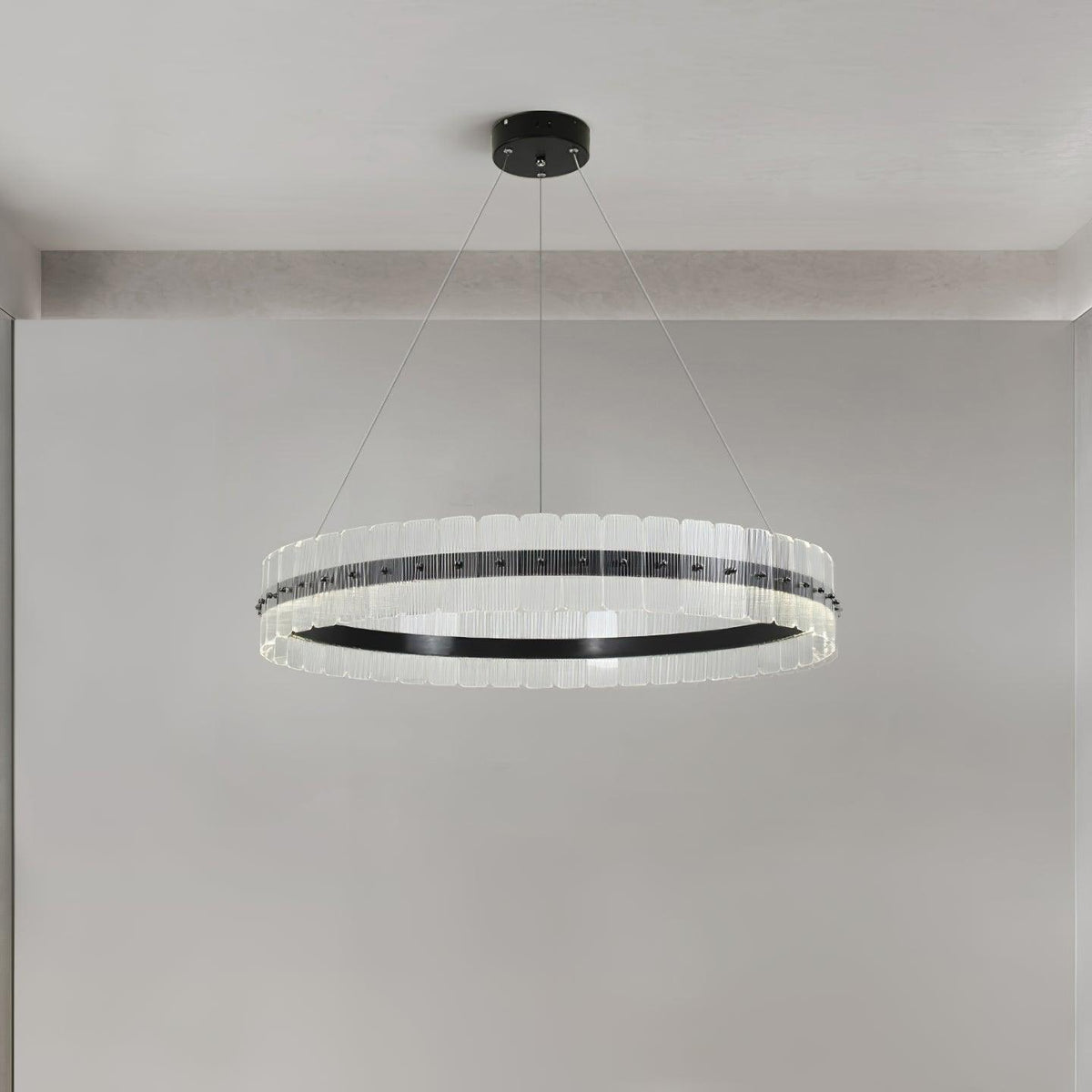 Kynell Kronleuchter Saturno LED mit Acryl-Blöcken
