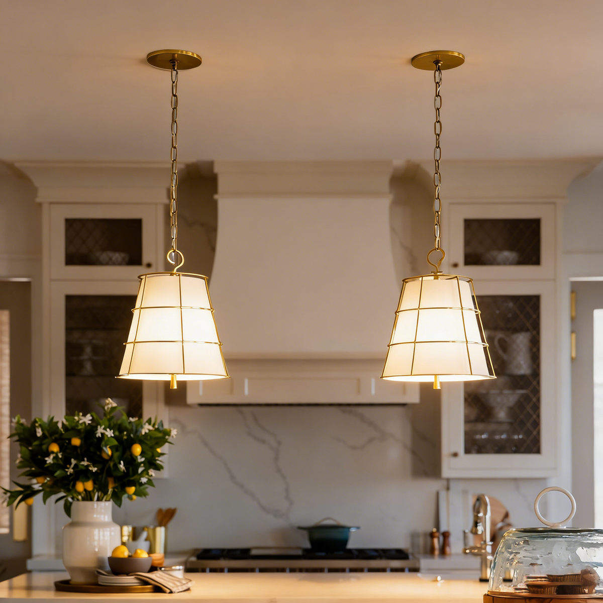 Savona moderne Pendelleuchte aus Messing
