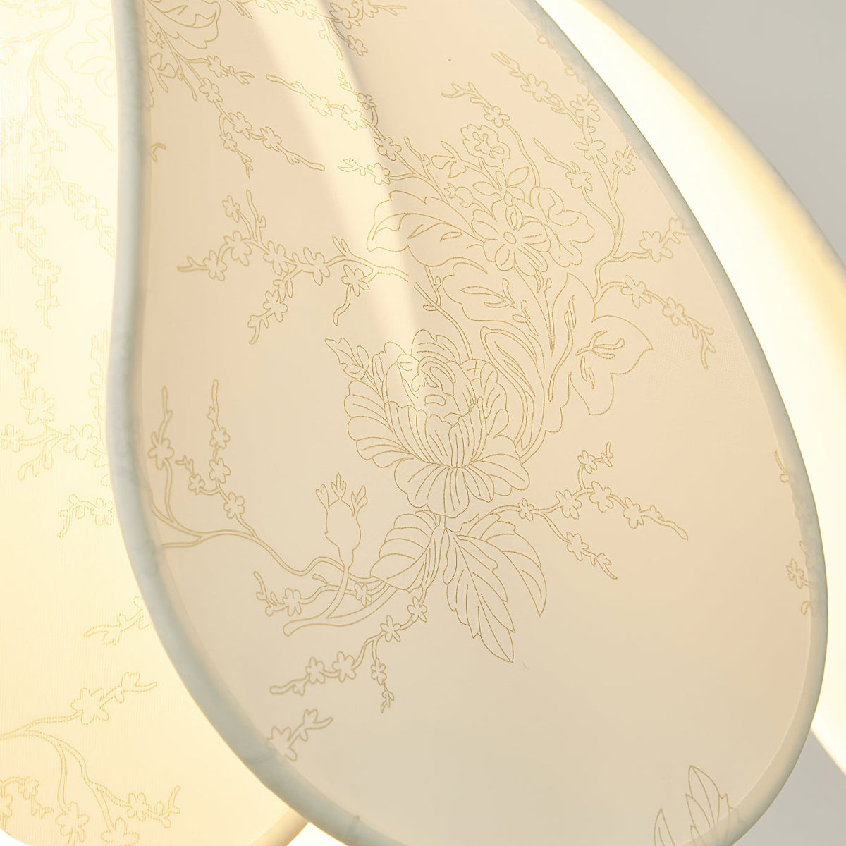 Boho Scalloped Stoff-Deckenleuchte