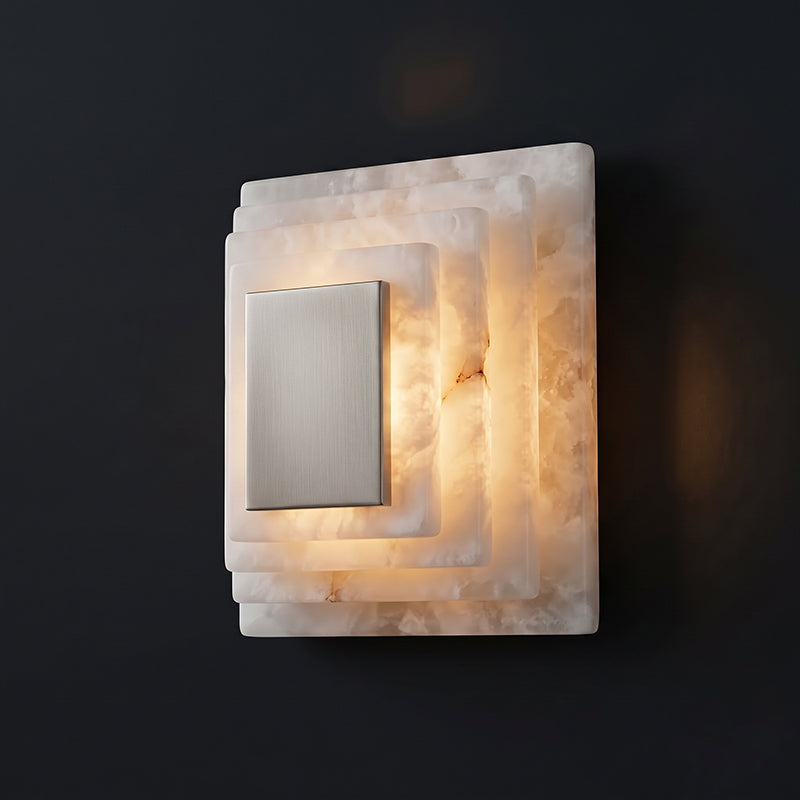 Sedgemere Gestufte Alabaster-Wandleuchte