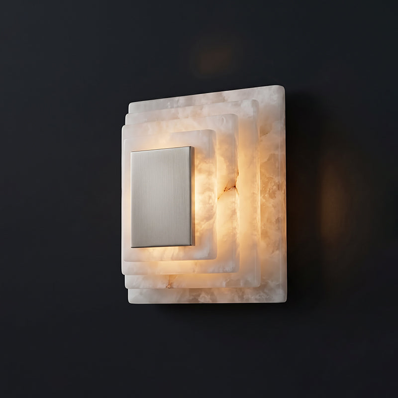 Sedgemere Gestufte Alabaster-Wandleuchte