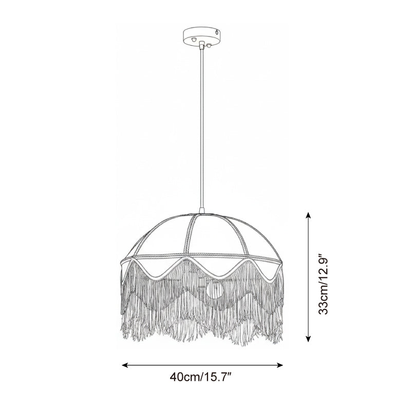 Carmella Fringe Pendelleuchte
