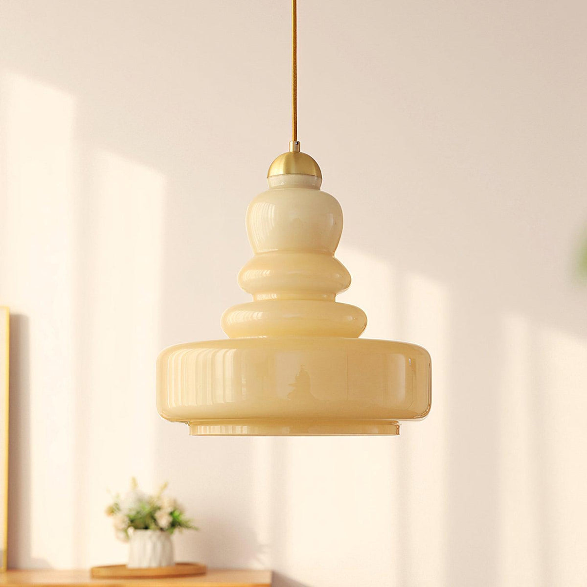 Eiraenne Pendelleuchte Schoolhouse Glas-Schichten Vintage für Esszimmer Schlafzimmer | Cielum