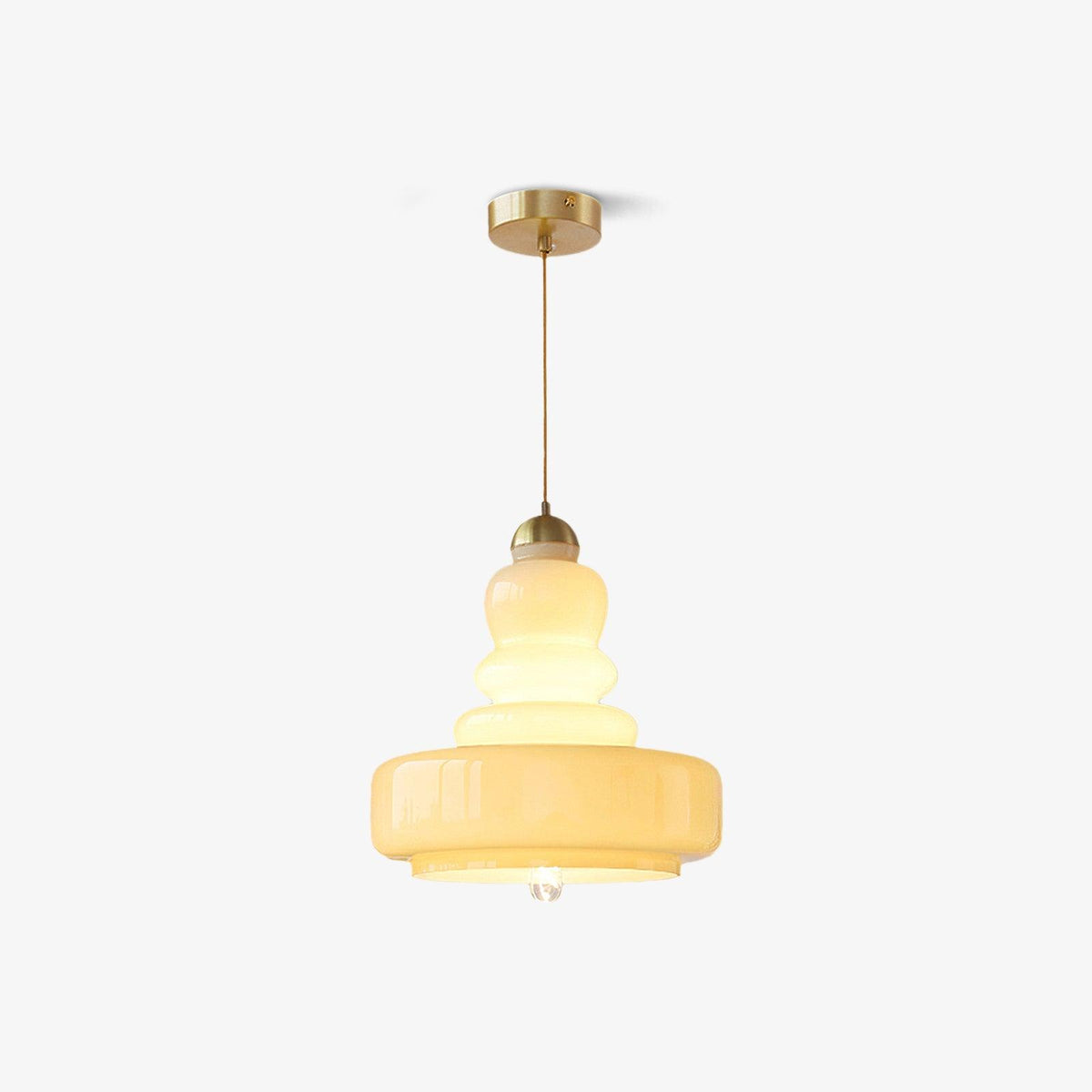 Eiraenne Pendelleuchte Schoolhouse Glas-Schichten Vintage für Esszimmer Schlafzimmer | Cielum