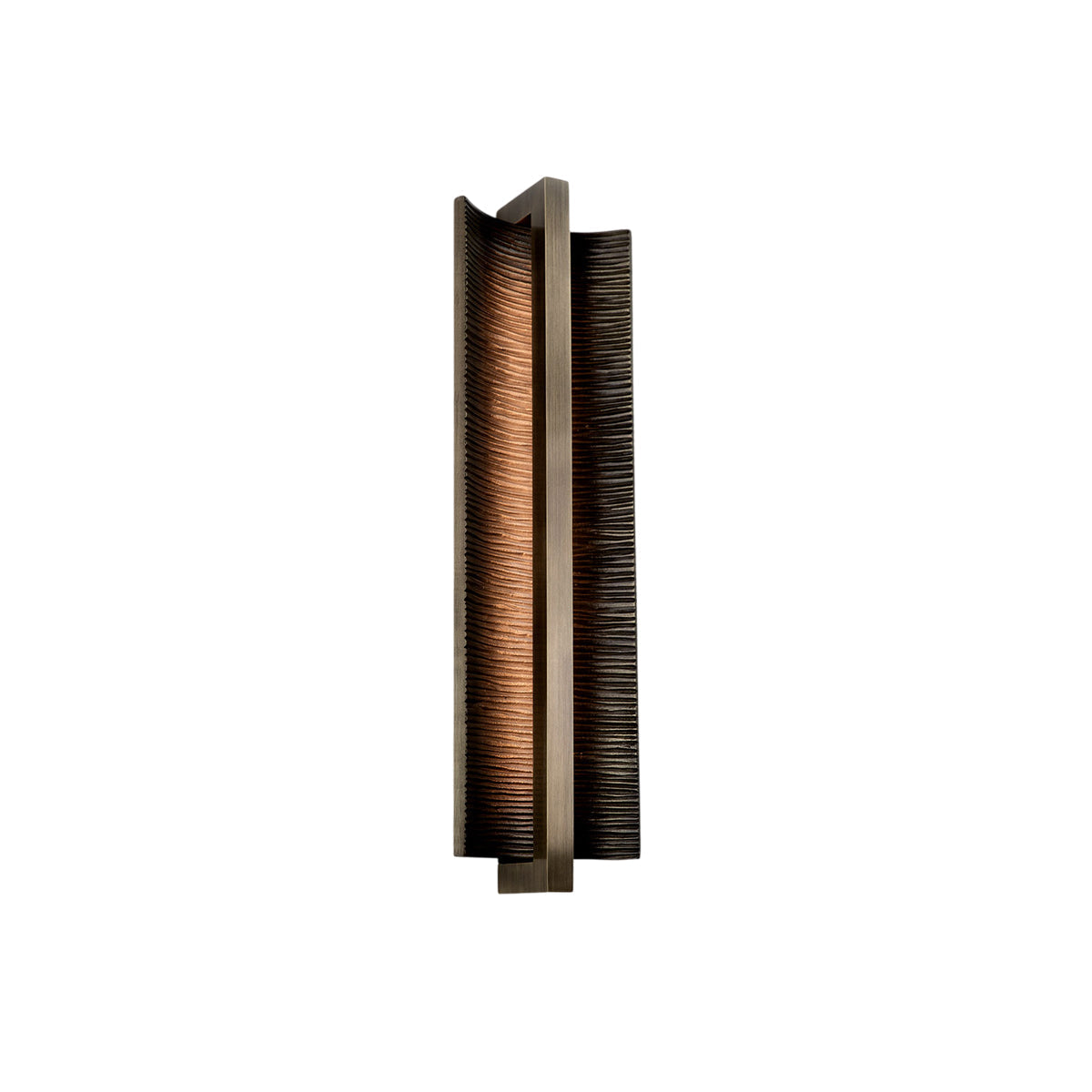 Varlienne Wandleuchte Bronze Resin Linear Rippen zeitgenössisch Bad Schlafzimmer | Cielum