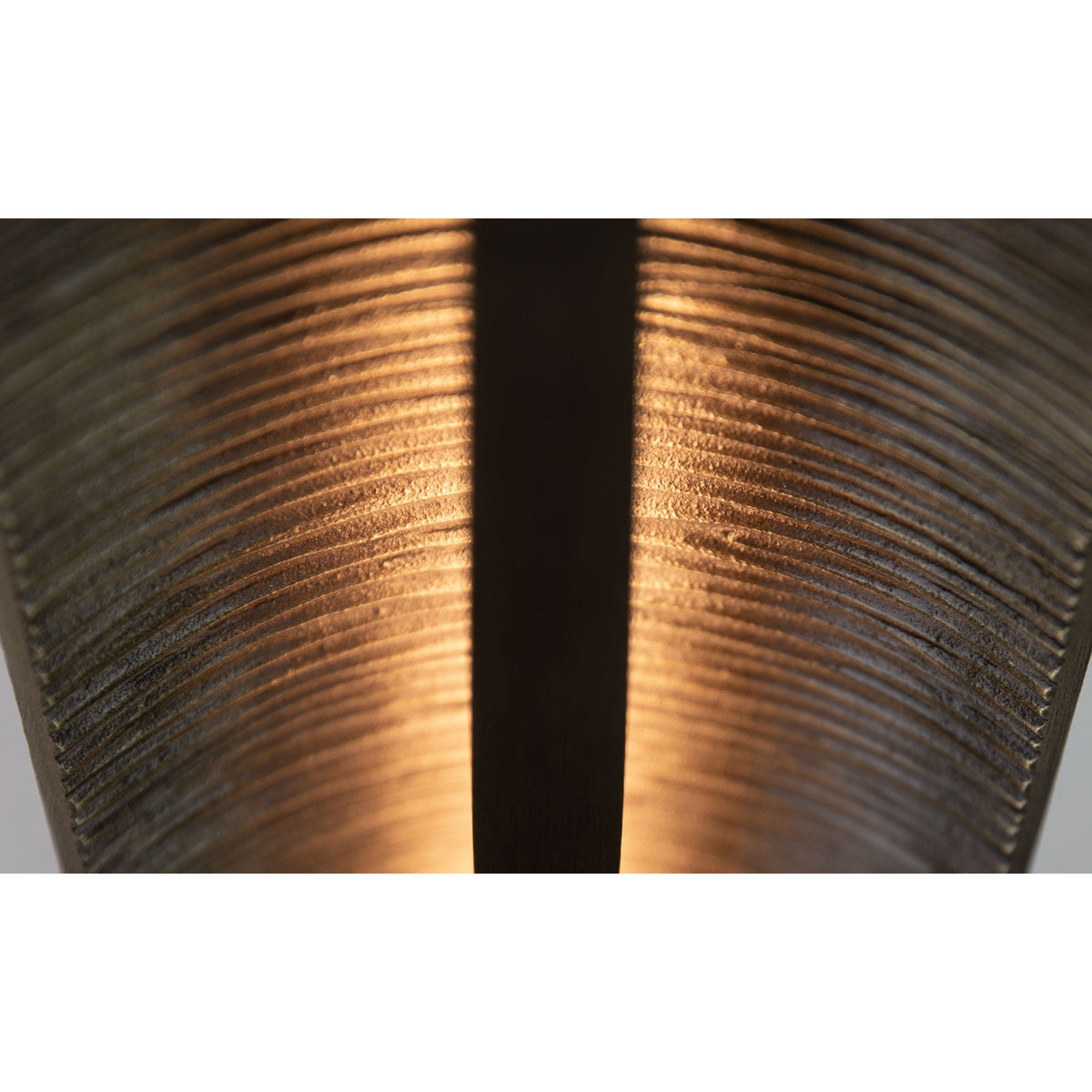 Varlienne Wandleuchte Bronze Resin Linear Rippen zeitgenössisch Bad Schlafzimmer | Cielum