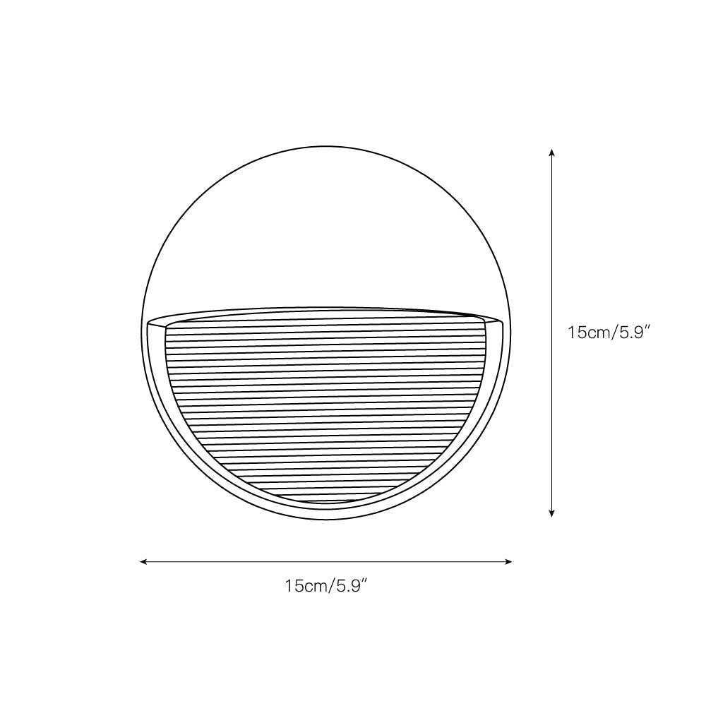 Celivora Wandleuchte aus Glas, oval, minimalistisch für den Außenbereich | Cielum