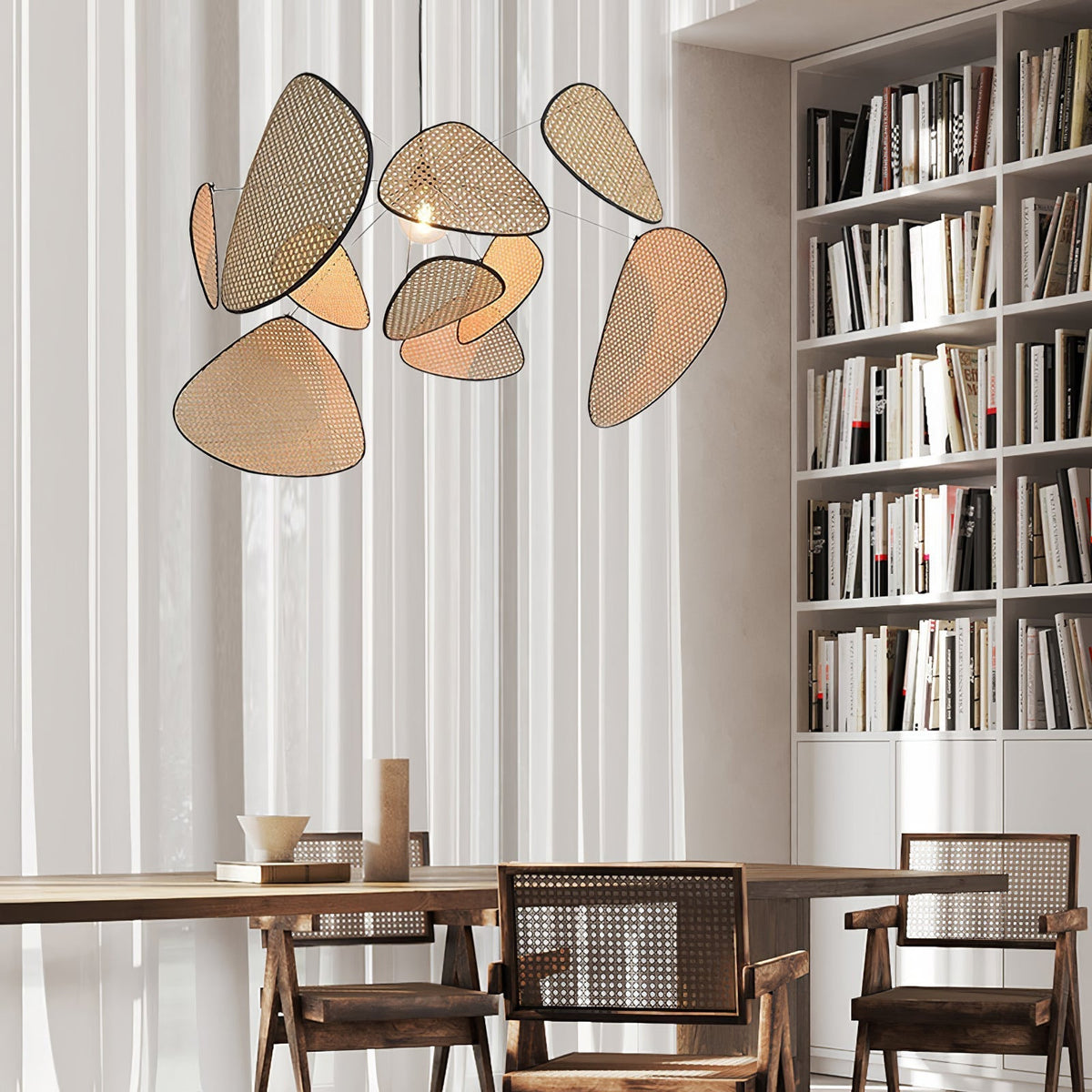 Ariinora Pendelleuchte Rattan Swag Industrial