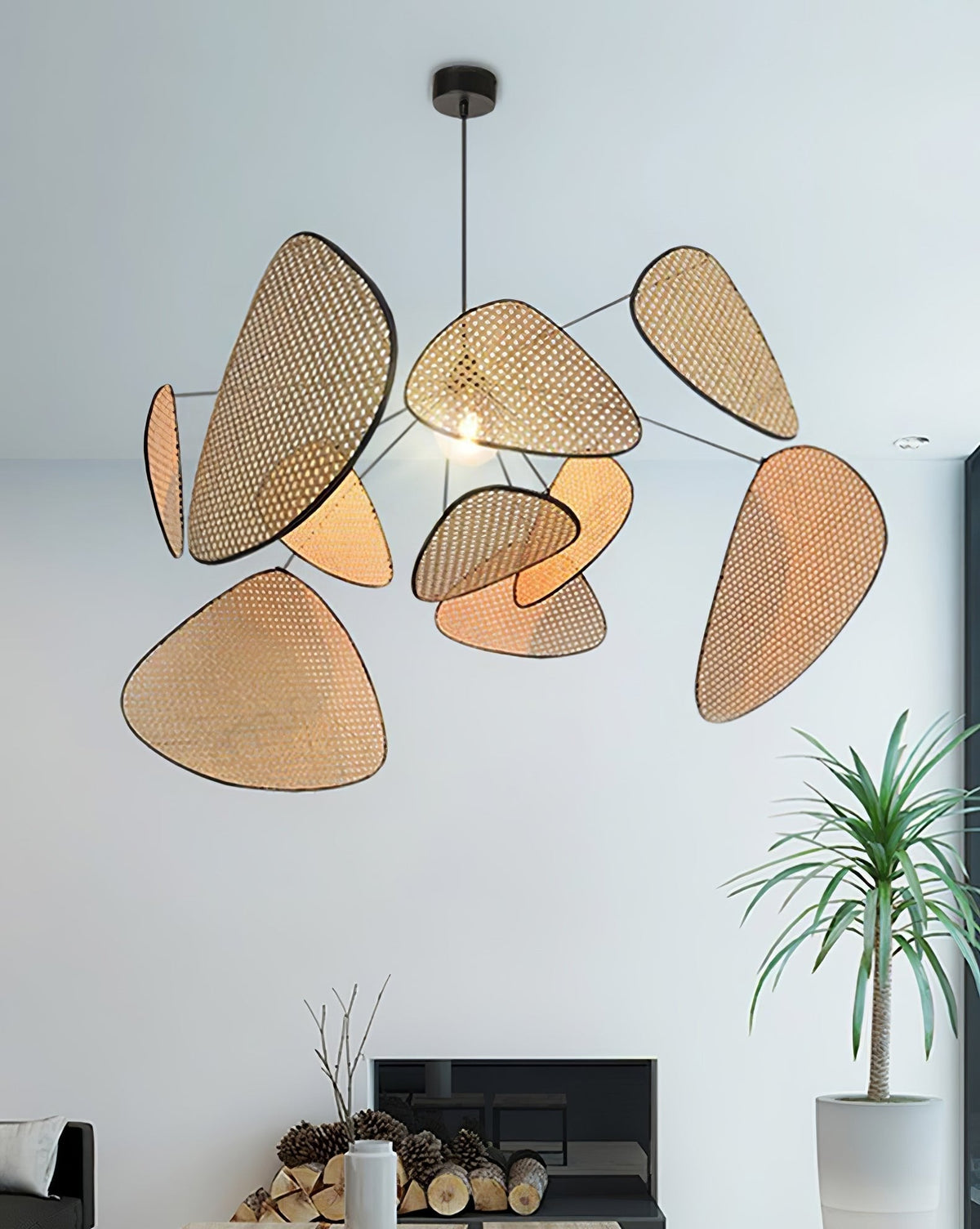 Orelivora Kronleuchter Screen Cannage Suspension Retro
