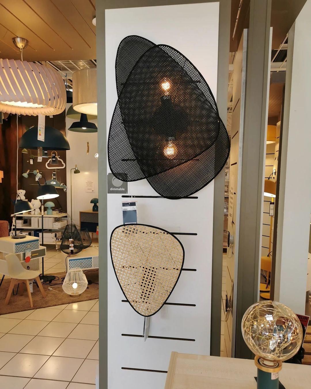 Caneira Art Natural Cannage Bamboo Wandleuchte