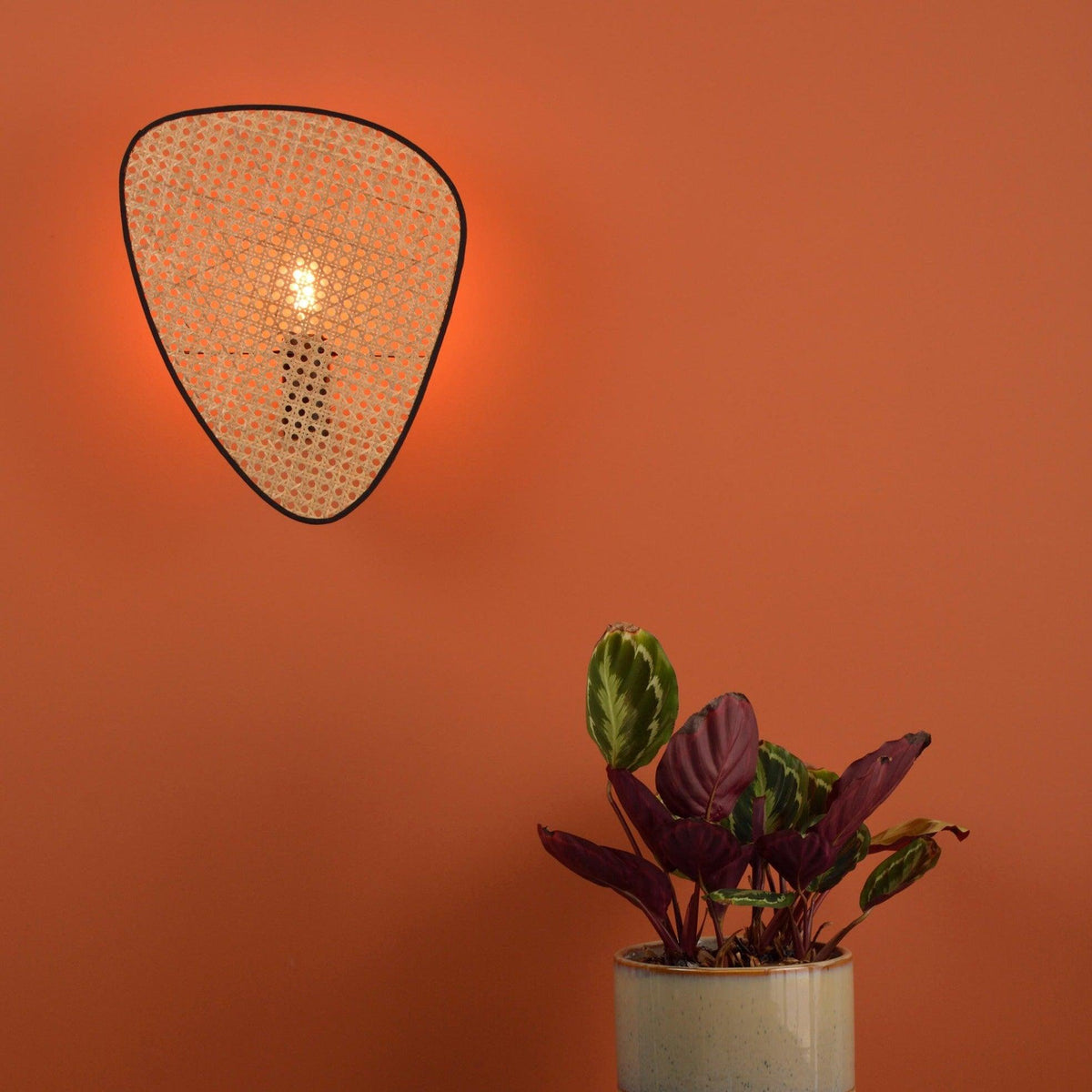 Caneira Art Natural Cannage Bamboo Wandleuchte