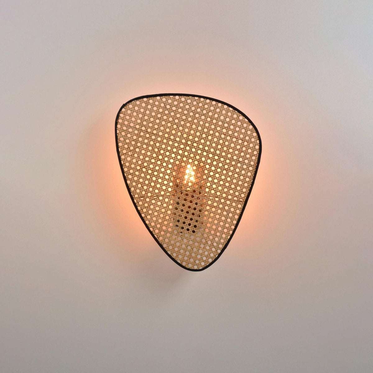 Caneira Art Natural Cannage Bamboo Wandleuchte