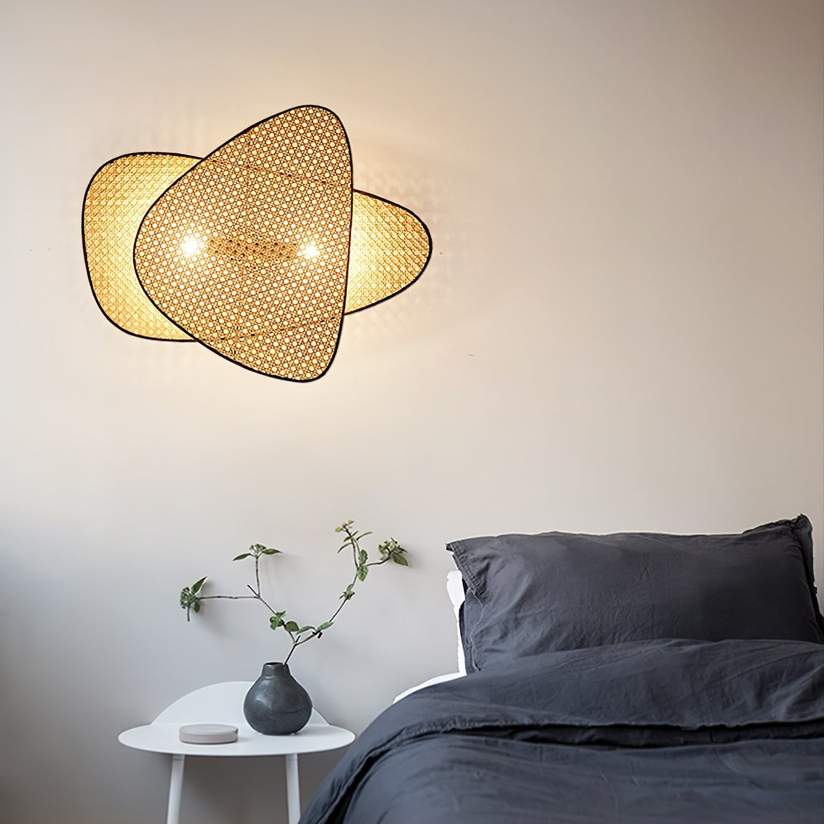 Caneira Art Natural Cannage Bamboo Wandleuchte