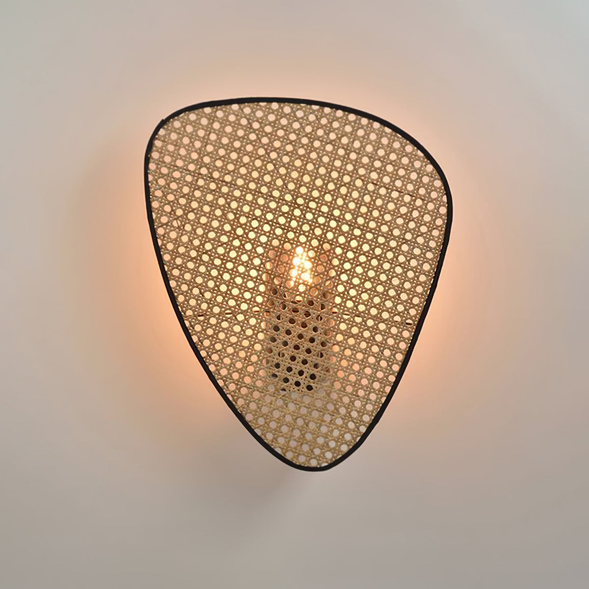 Caneira Art Natural Cannage Bamboo Wandleuchte