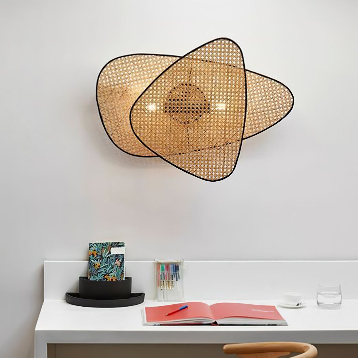 Caneira Art Natural Cannage Bamboo Wandleuchte