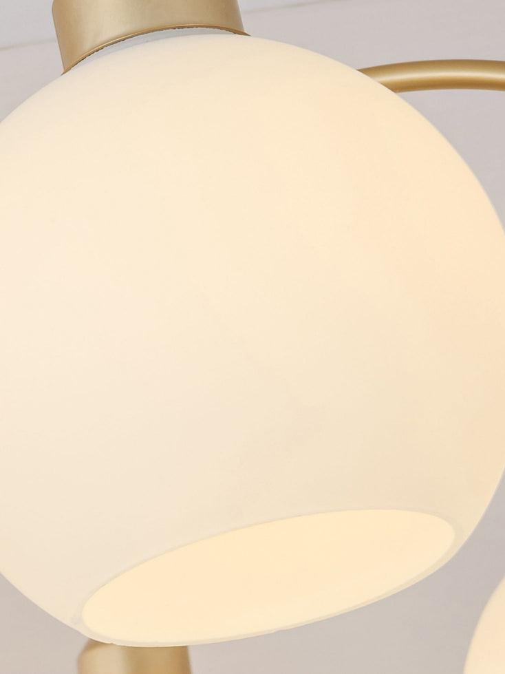 Zusk Kronleuchter skulpturales Glas Gold modern 8-Light