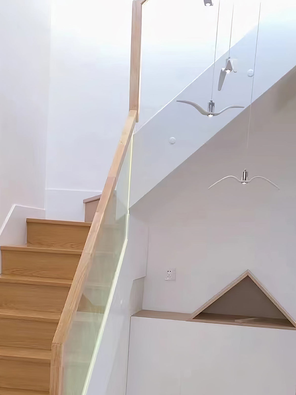 Ivoren Pendelleuchte Vogel Flügel für Wohnraum