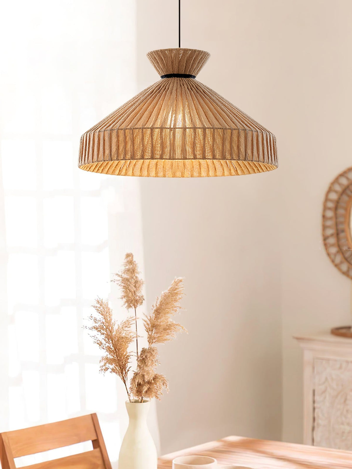 Cusoren Elegance Tide Stoff-Pendelleuchte