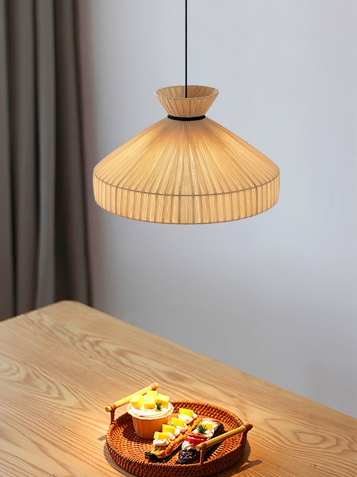 Cusoren Elegance Tide Stoff-Pendelleuchte