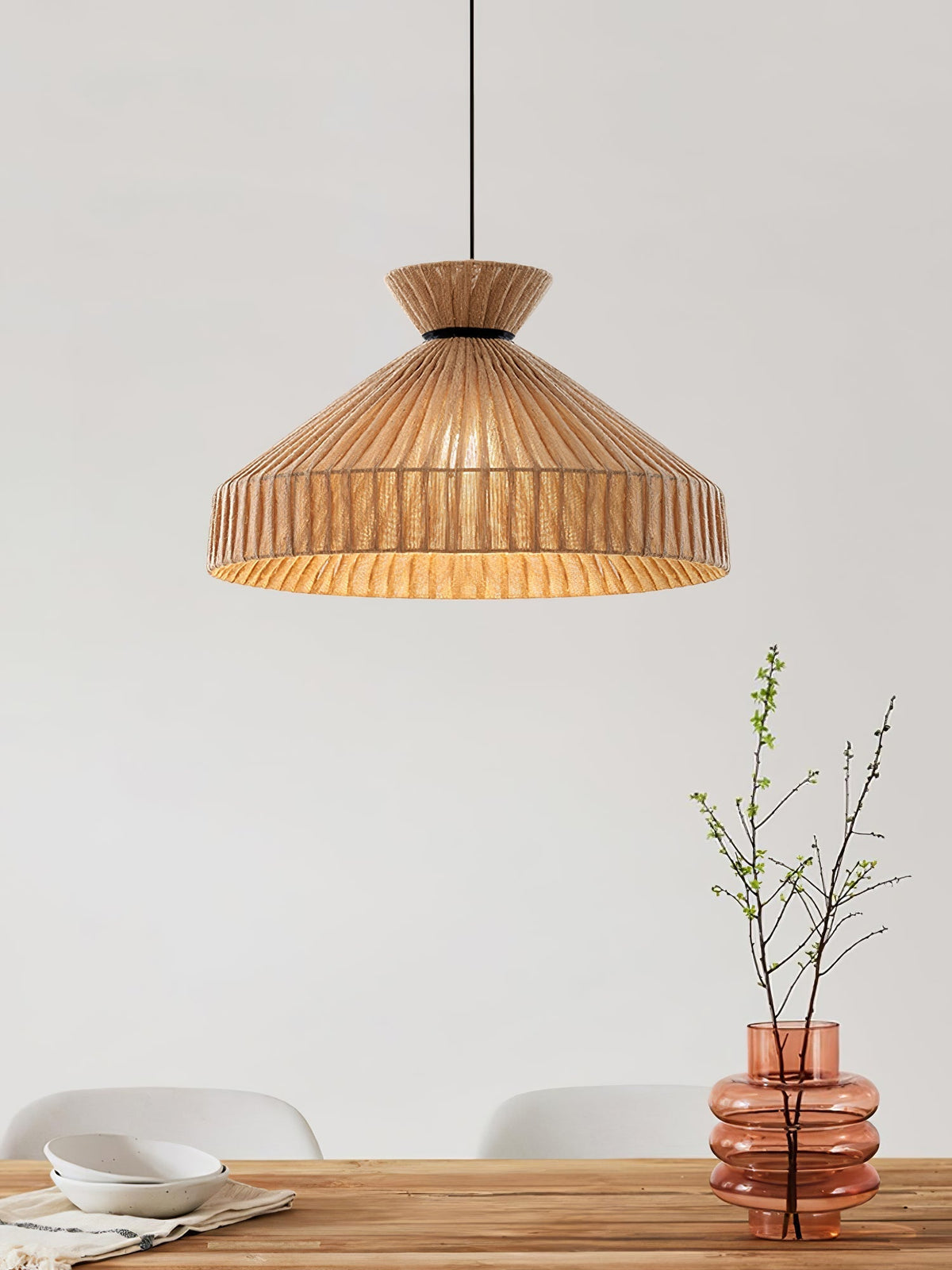 Cusoren Elegance Tide Stoff-Pendelleuchte