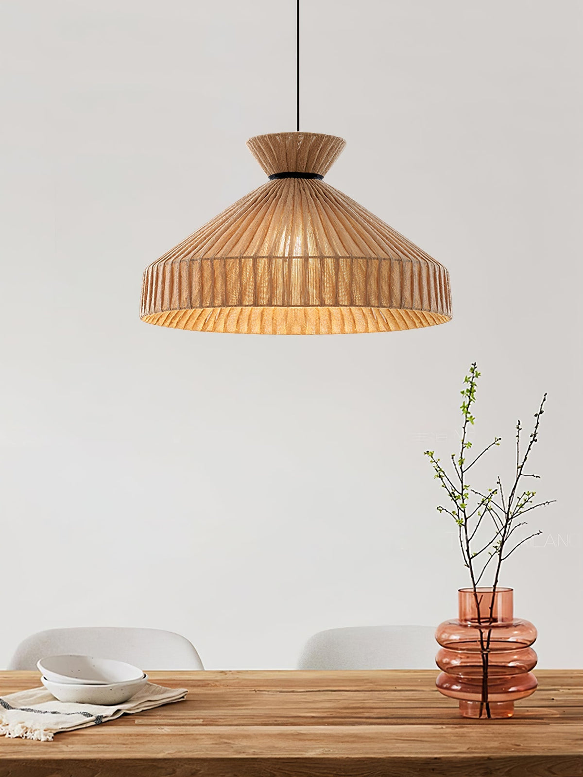 Cusoren Elegance Tide Stoff-Pendelleuchte