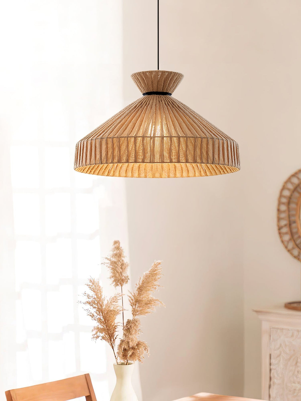 Cusoren Elegance Tide Stoff-Pendelleuchte