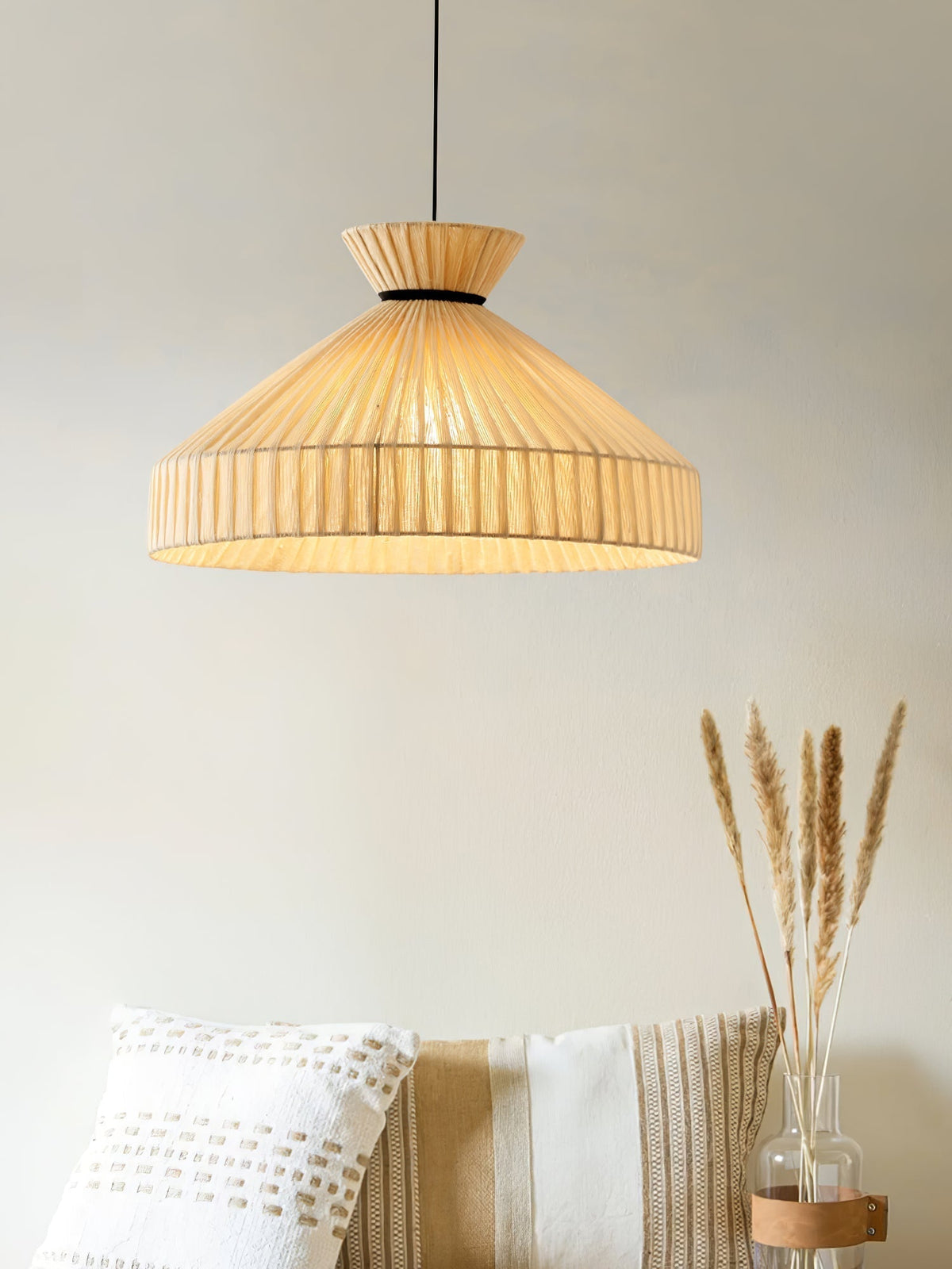Cusoren Elegance Tide Stoff-Pendelleuchte
