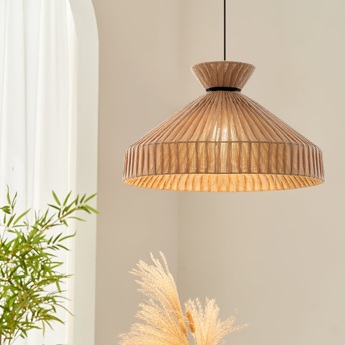 Cusoren Elegance Tide Stoff-Pendelleuchte