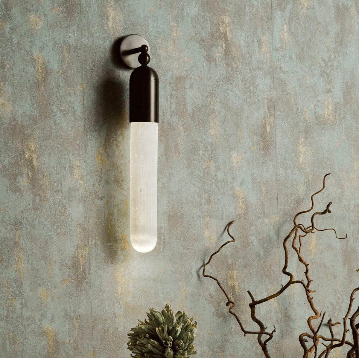 Nivaaine Wandleuchte aus Alabaster