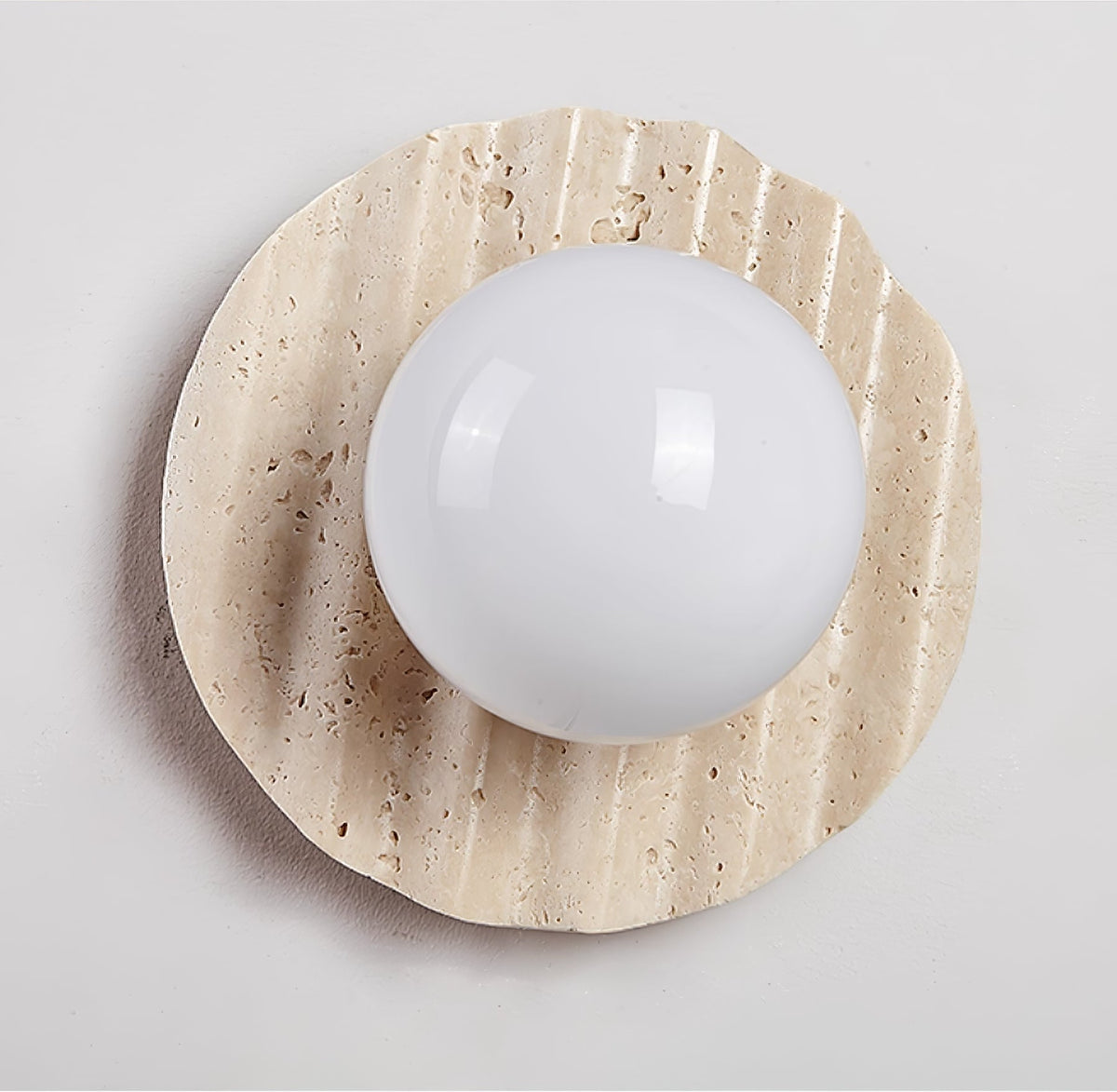 Aluk Travertine-Wandleuchte