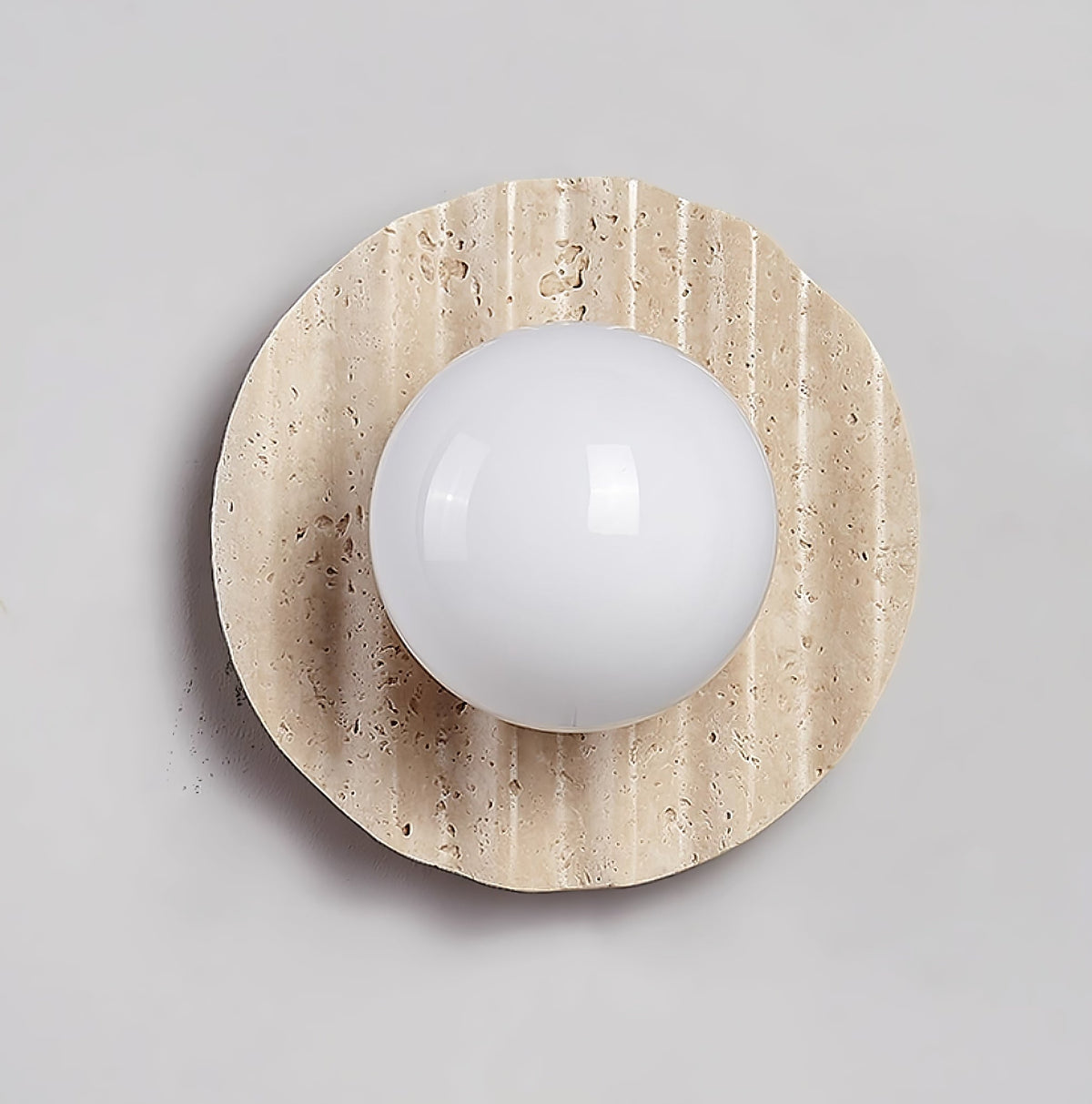 Aluk Travertine-Wandleuchte