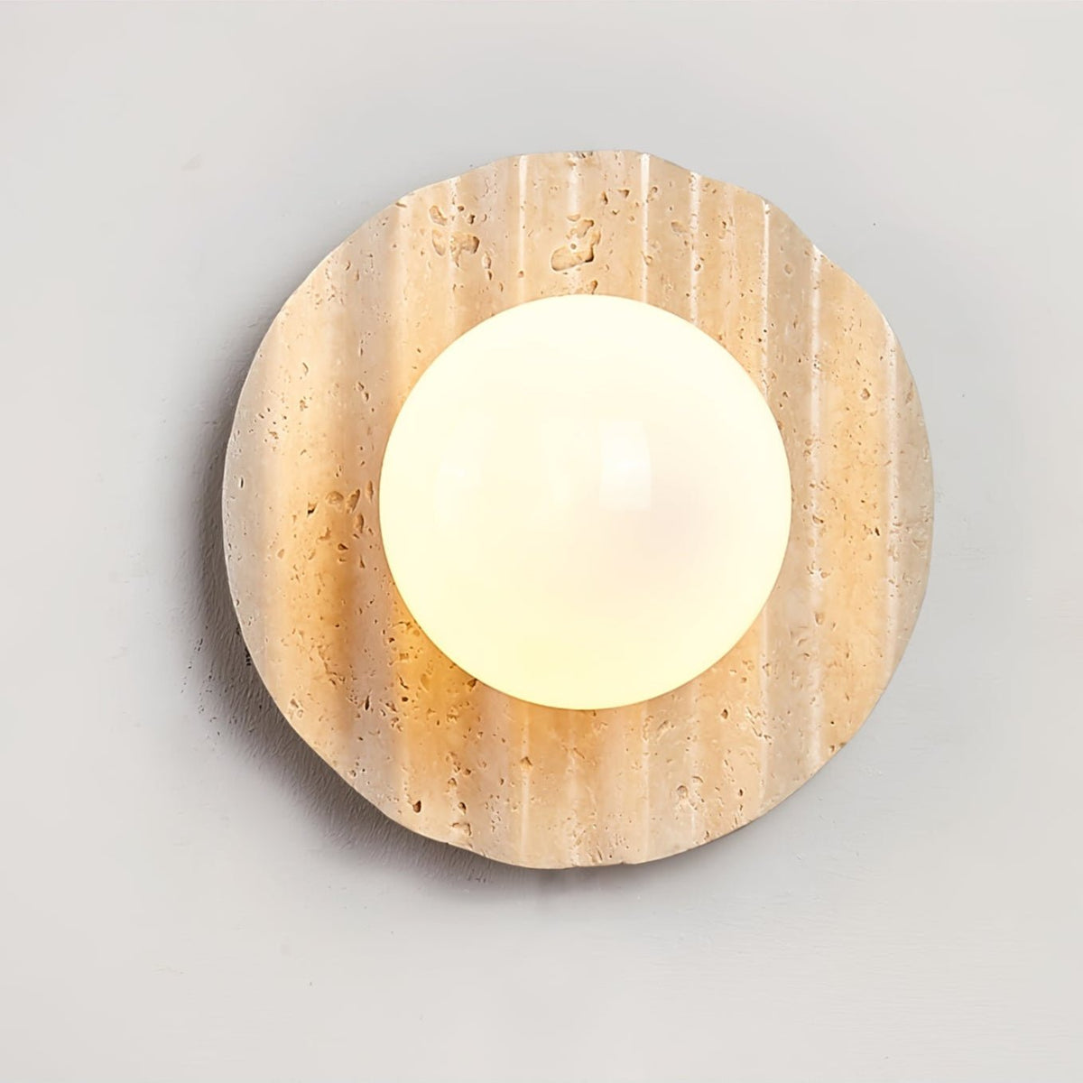 Aluk Travertine-Wandleuchte