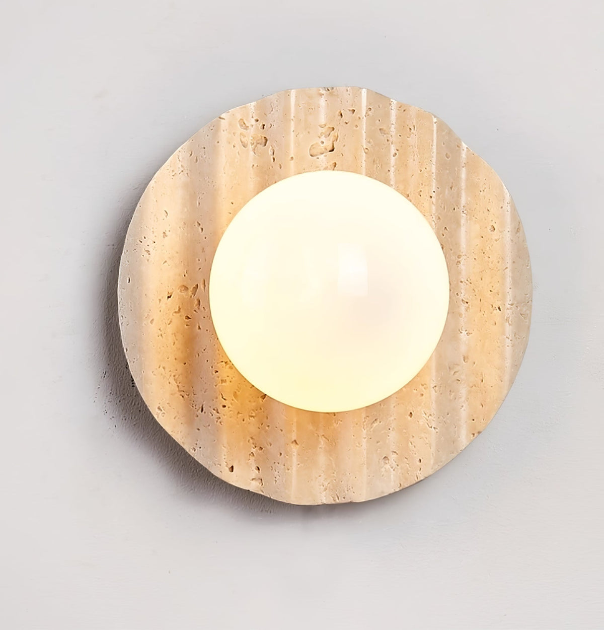Aluk Travertine-Wandleuchte