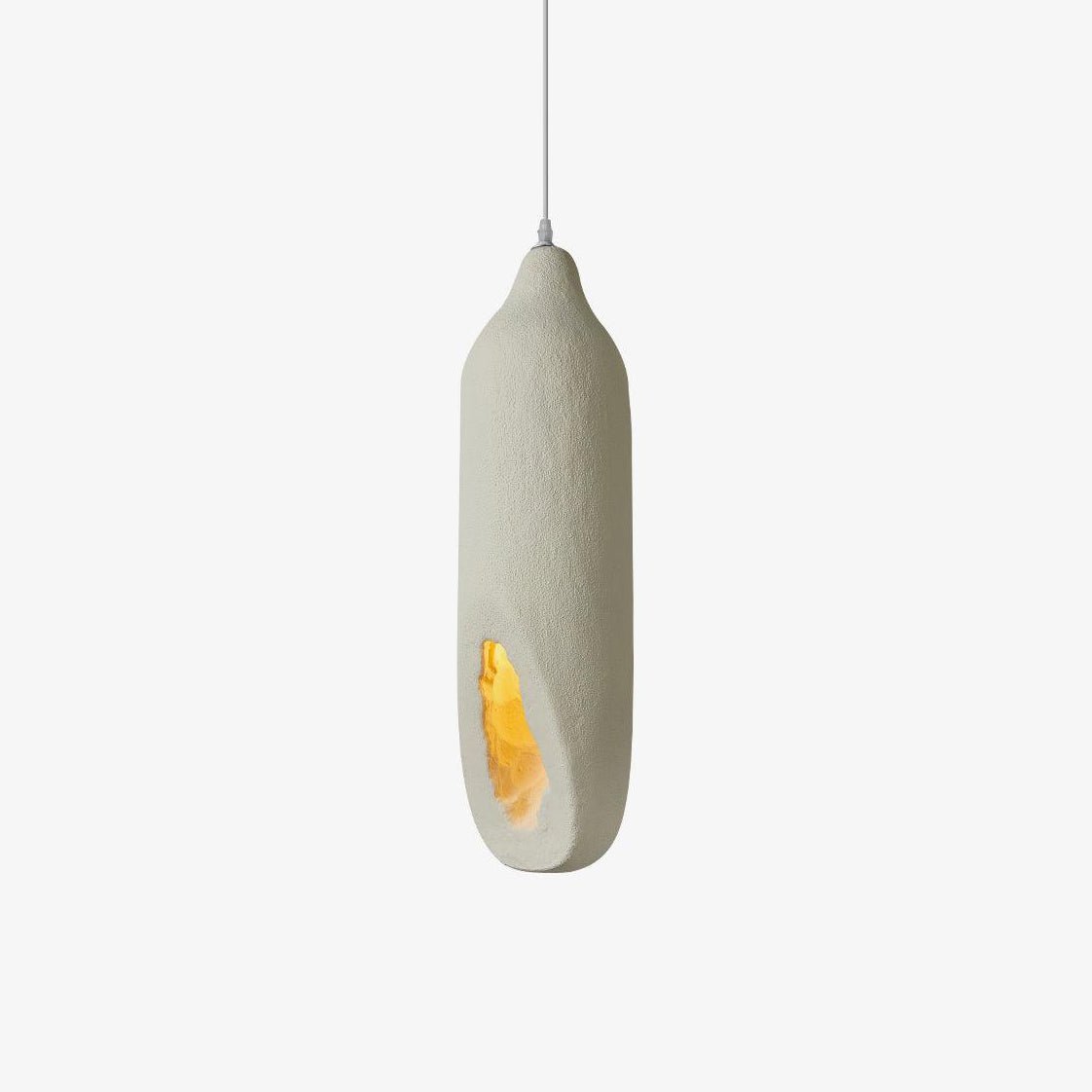Anorion zeitgenössische minimalistische Pendelleuchte aus Kunststoff im skandinavischen Stil
