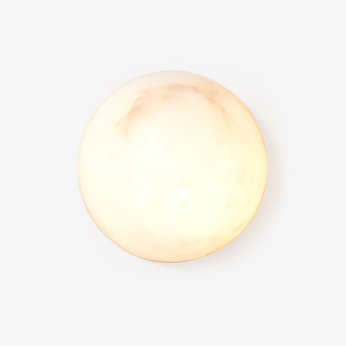 Elvar Halbkreisförmige Minimalistische Alabaster-Deckenleuchte