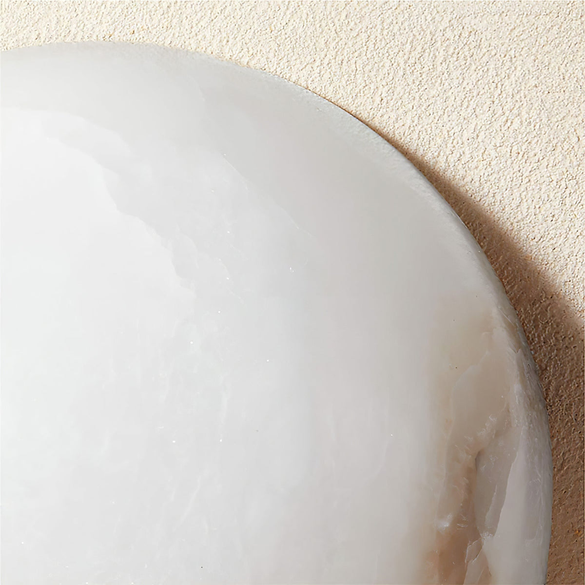 Elvar Halbkreisförmige Minimalistische Alabaster-Deckenleuchte