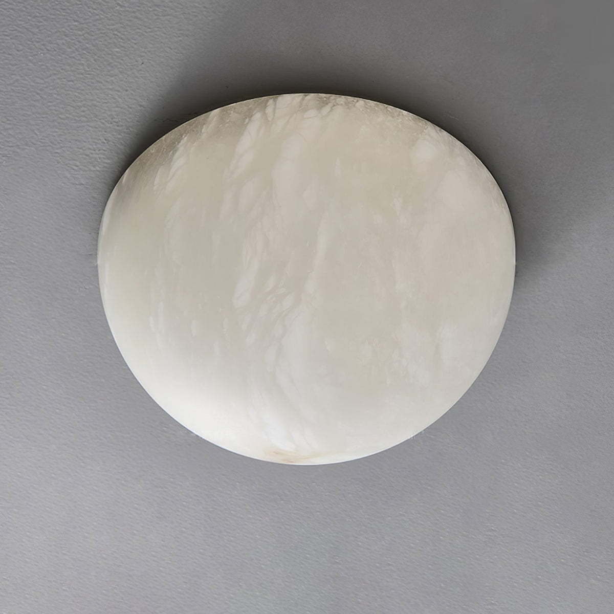 Elvar Halbkreisförmige Minimalistische Alabaster-Deckenleuchte