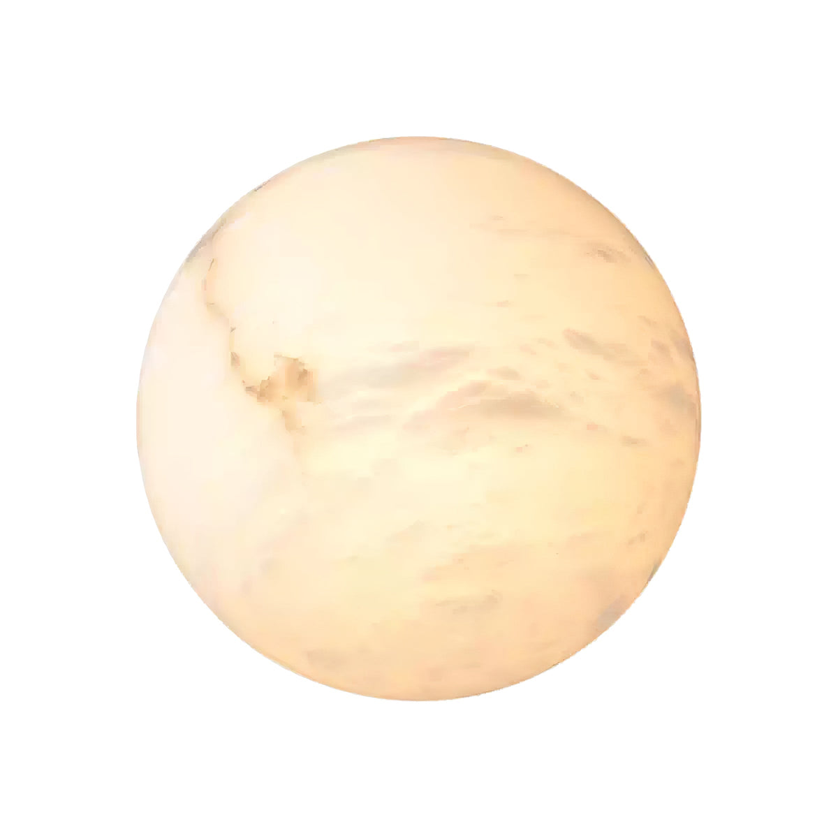Elvar Halbkreisförmige Minimalistische Alabaster-Deckenleuchte