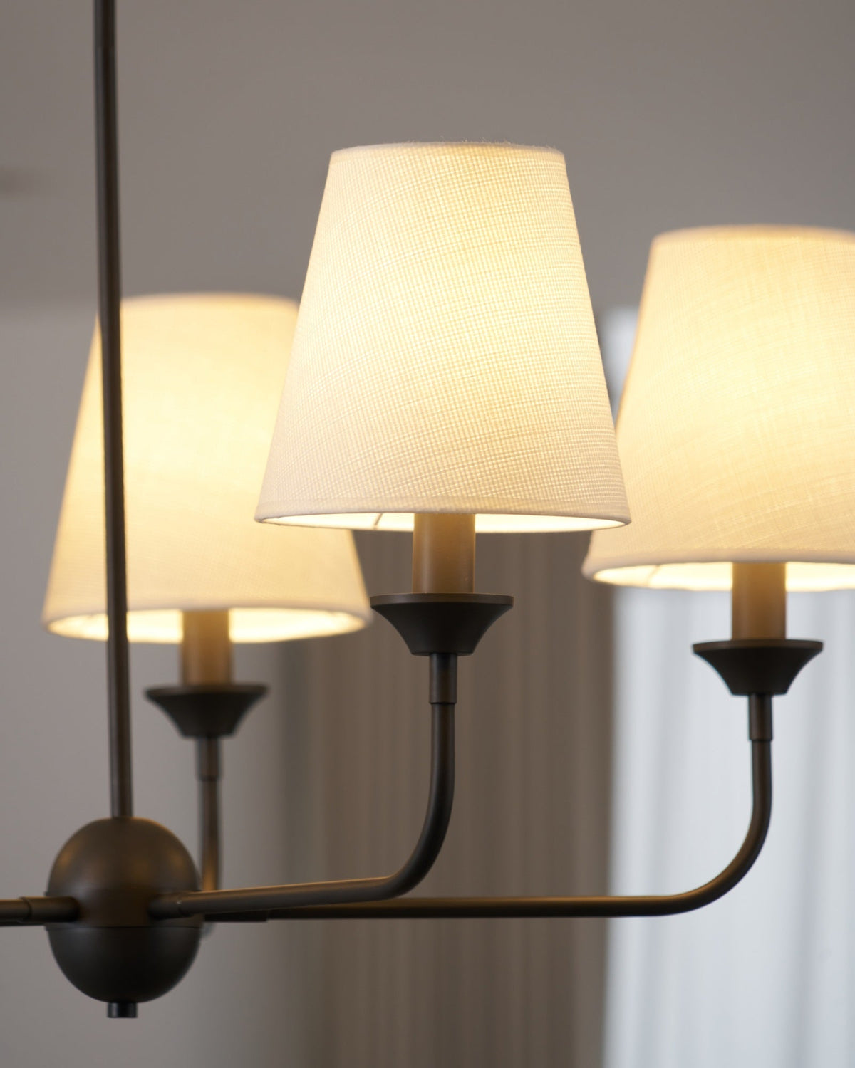 Zesorel Vintage Industrial Kronleuchter aus Stoff