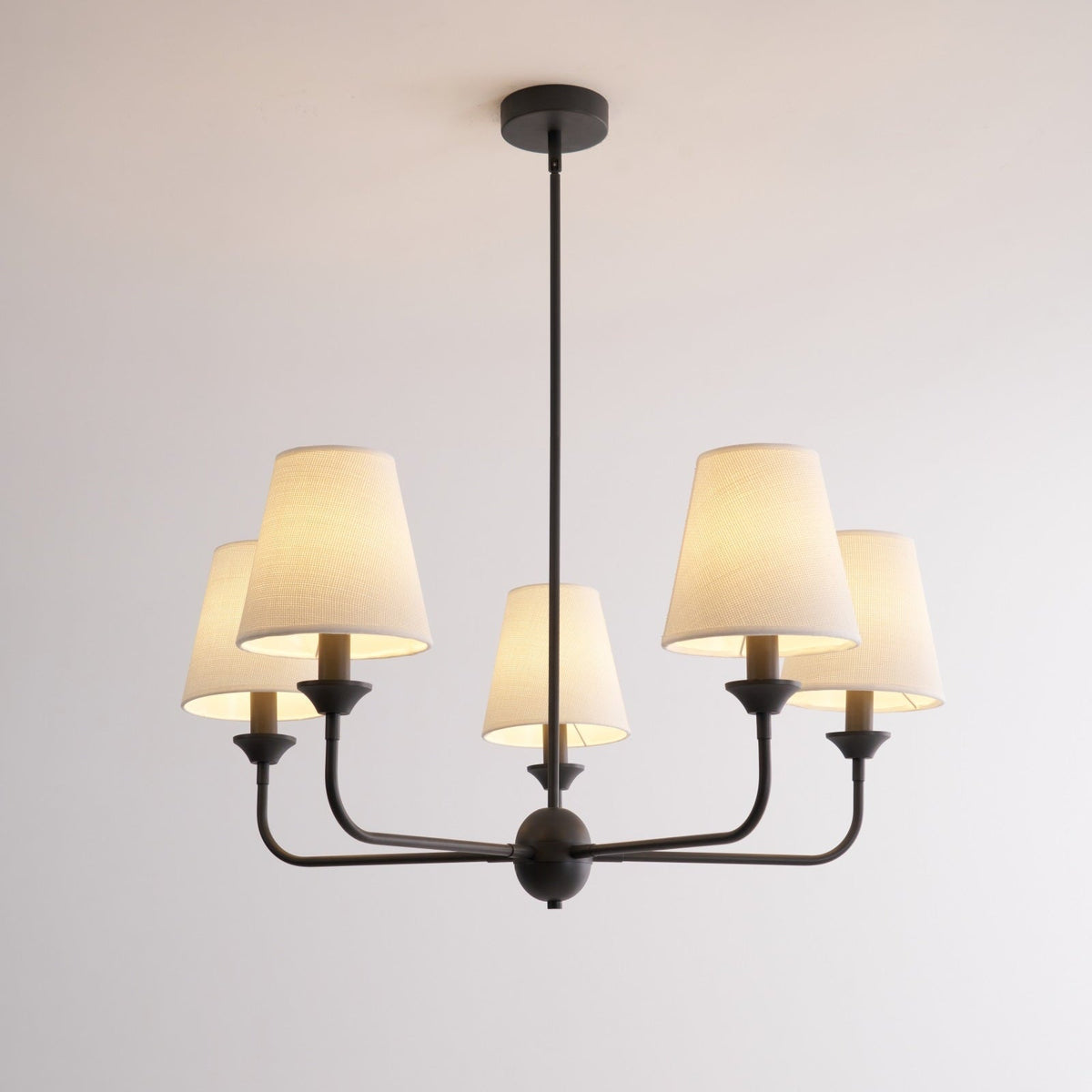 Zesorel Vintage Industrial Kronleuchter aus Stoff