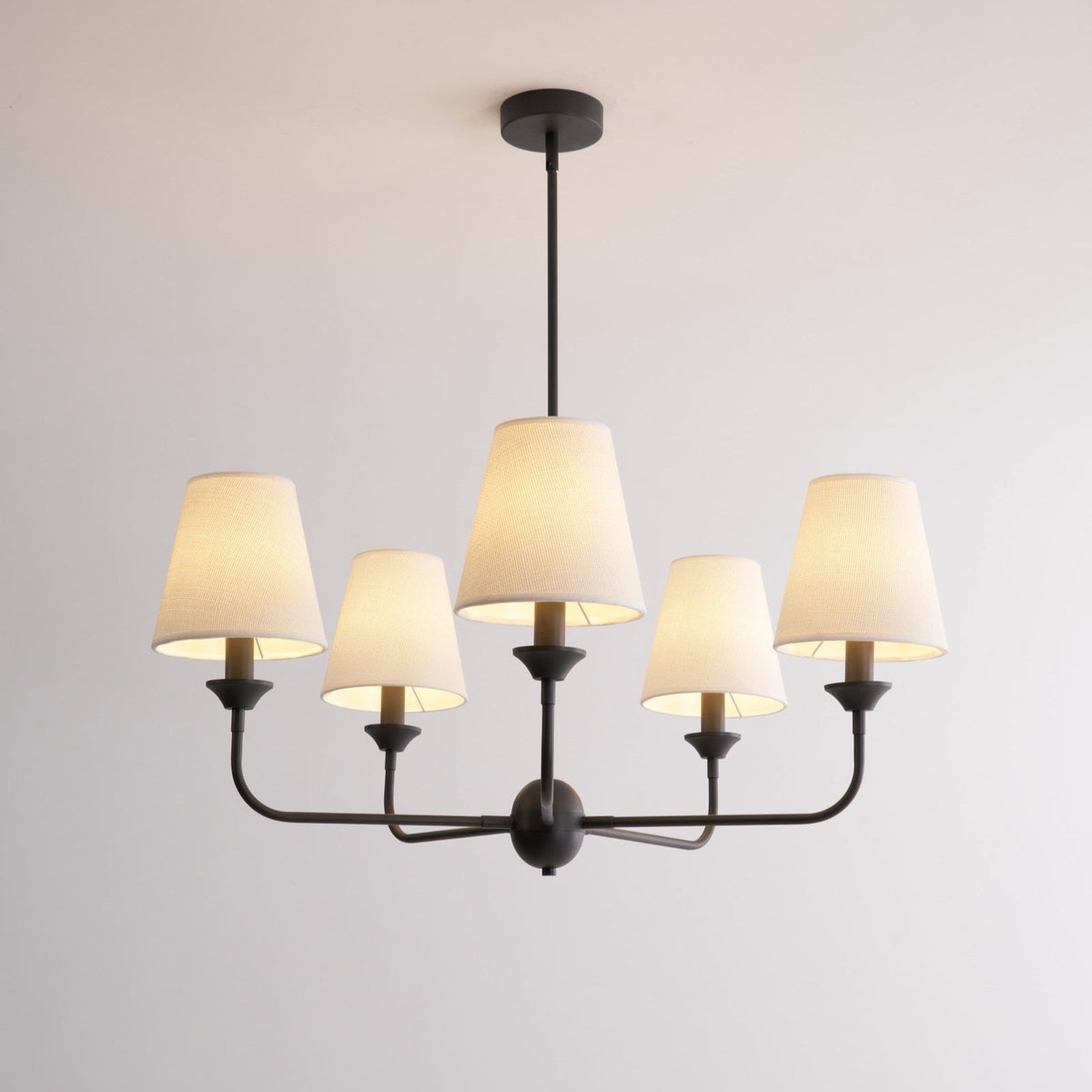 Zesorel Vintage Industrial Kronleuchter aus Stoff