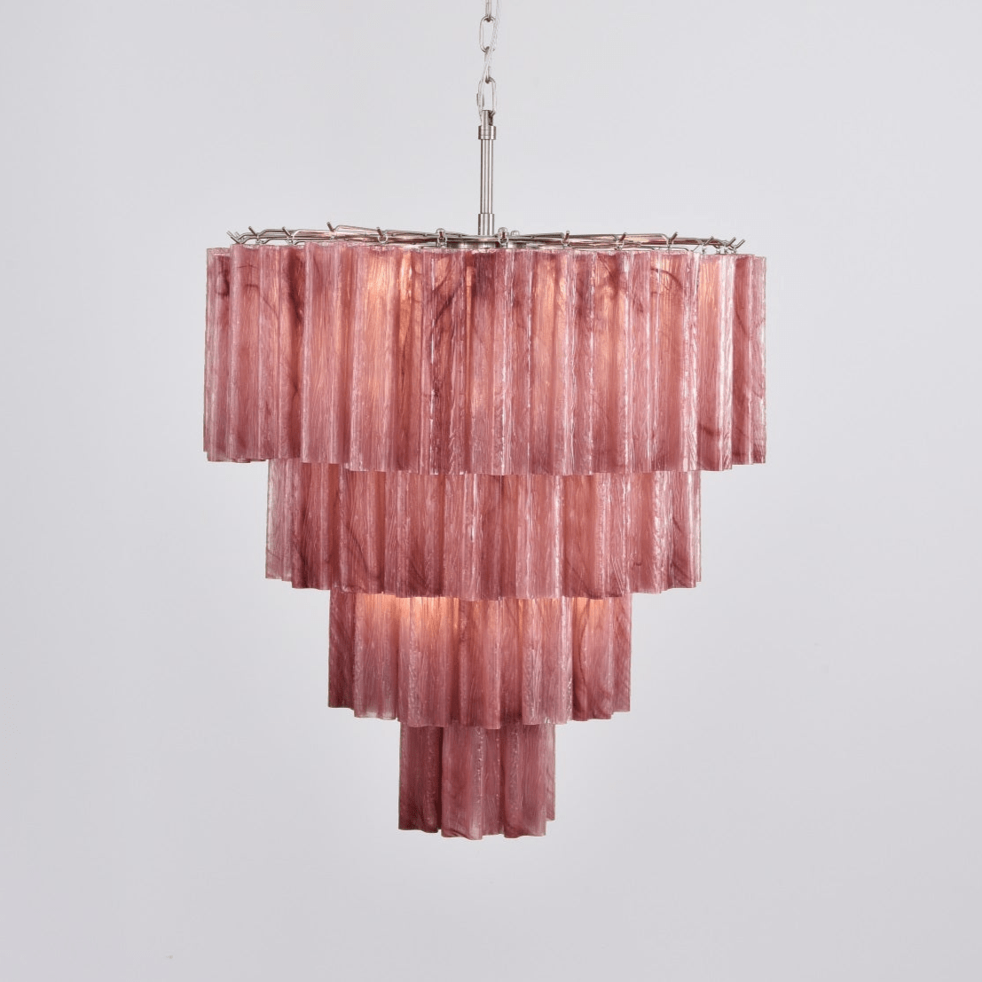 Velanora Kronleuchter Cascade mehrlagiges Glas elegant vintage