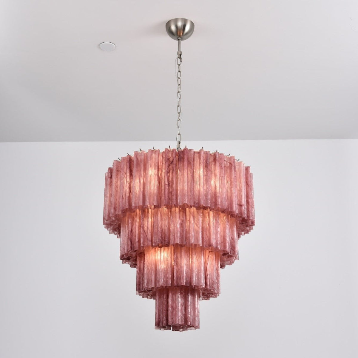 Velanora Kronleuchter Cascade mehrlagiges Glas elegant vintage