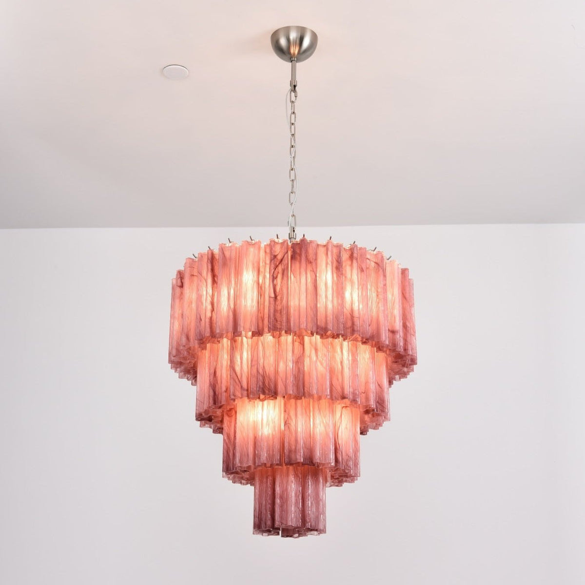 Velanora Kronleuchter Cascade mehrlagiges Glas elegant vintage