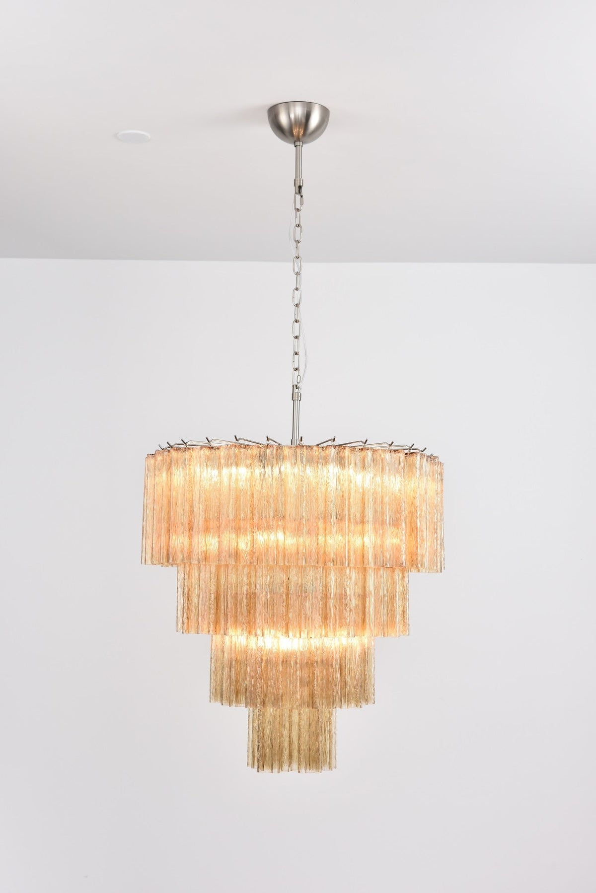Velanora Kronleuchter Cascade mehrlagiges Glas elegant vintage
