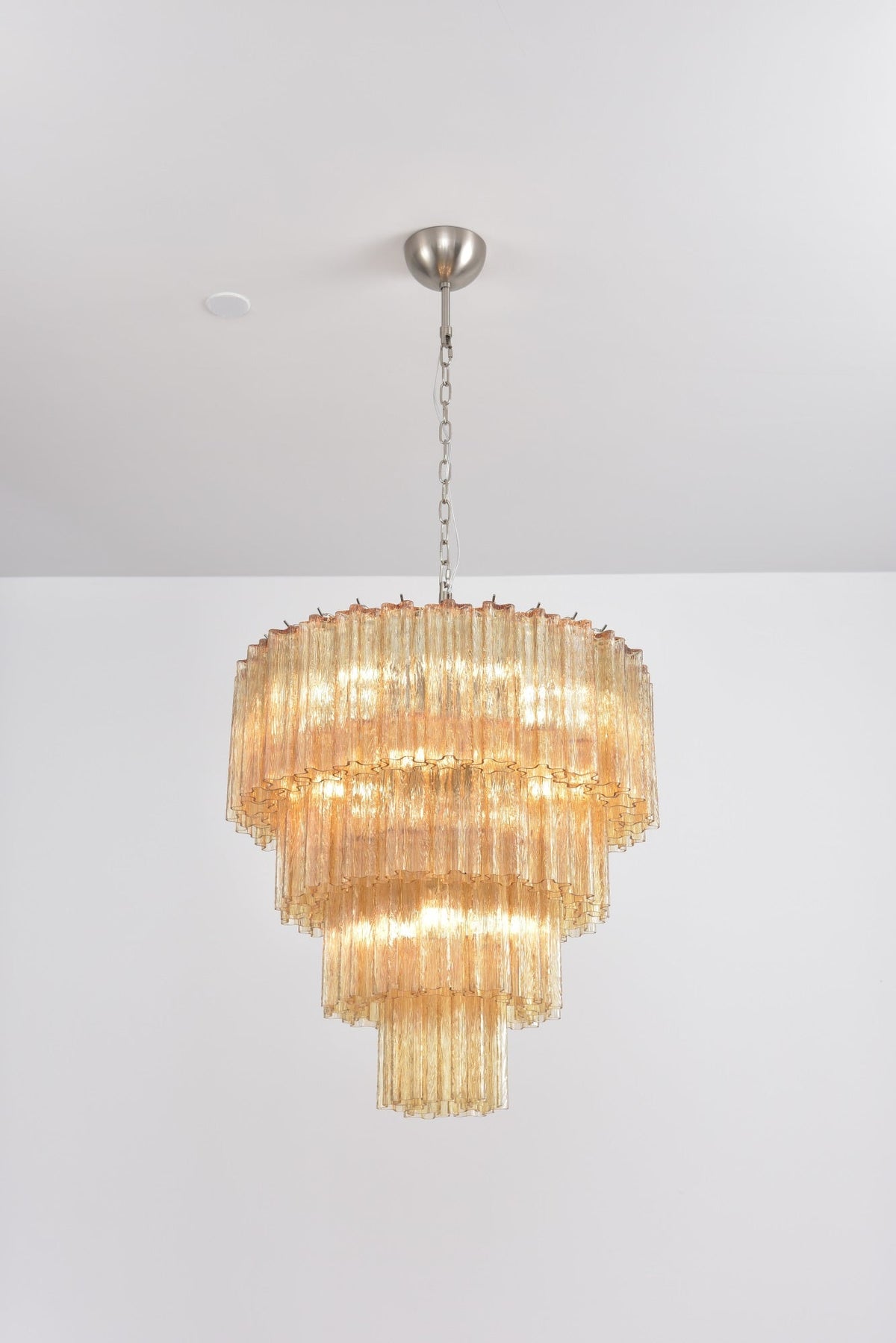Velanora Kronleuchter Cascade mehrlagiges Glas elegant vintage