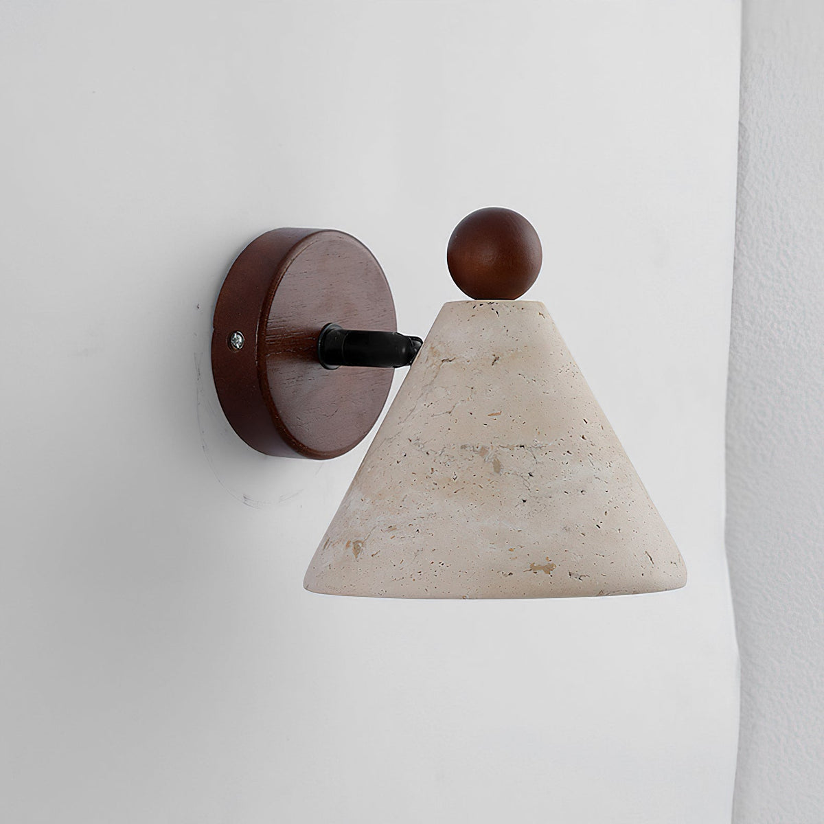 Basil Travertine Wandleuchte