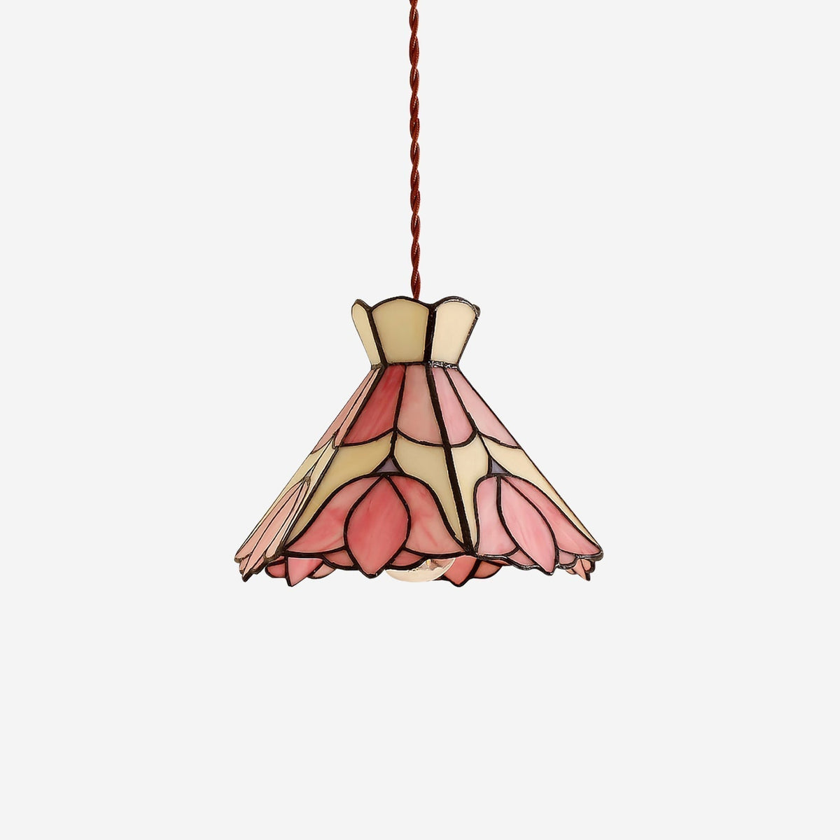 Rose Pendelleuchte Glas