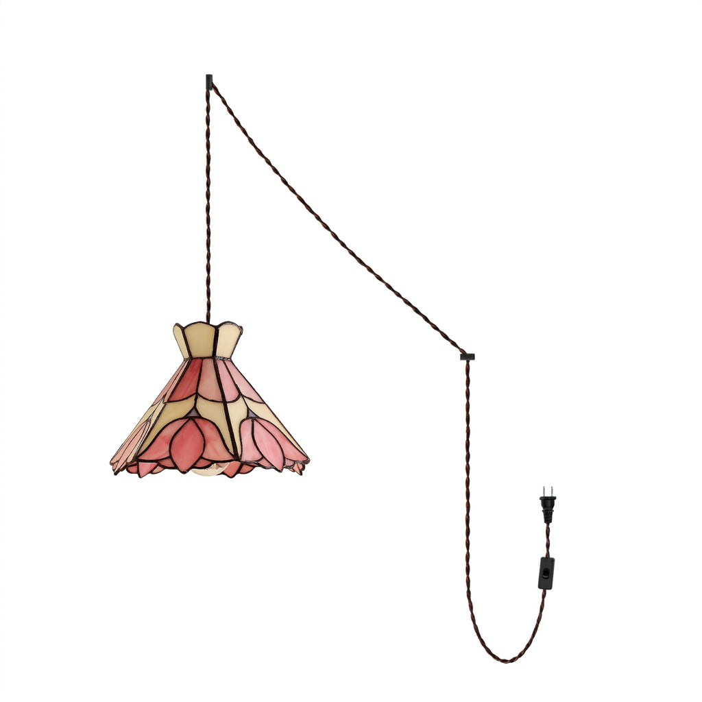 Cireielle Tiffany Pendelleuchte mit Stecker